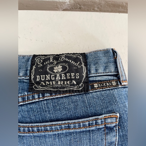 Mid-Rise Flare Lucky Brand Dungarees by Gene Monestano - Picture 7 of 11